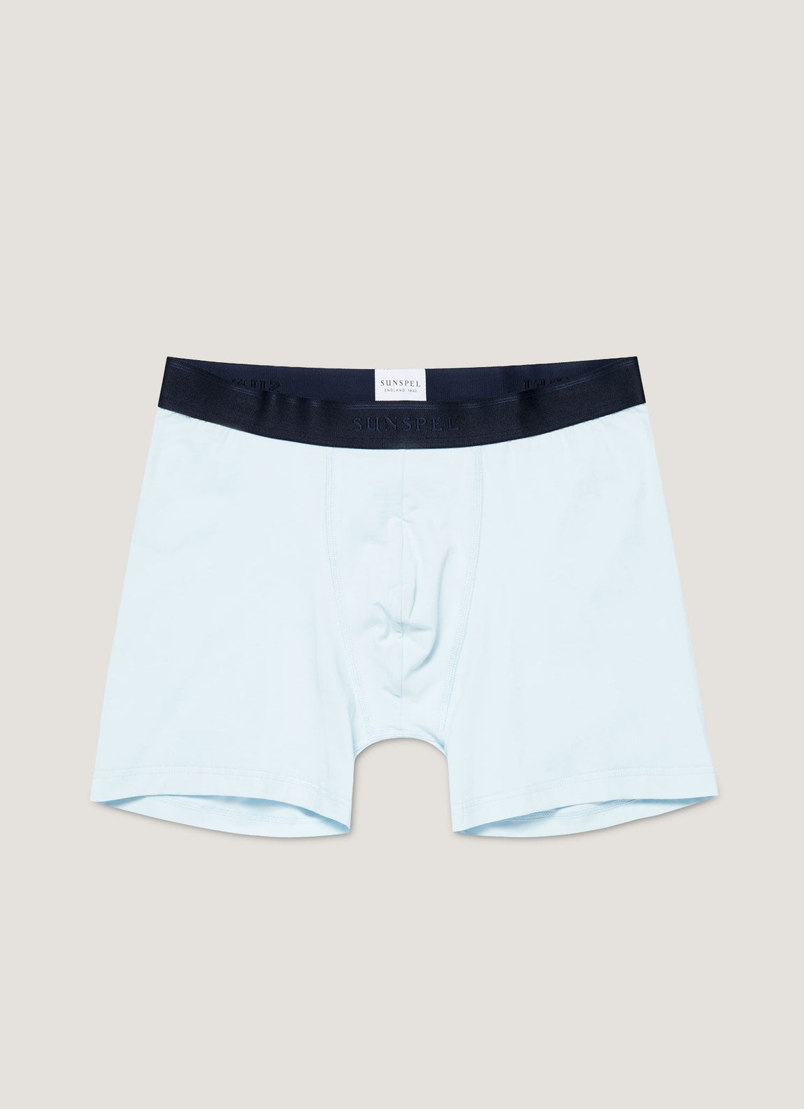 Men's Supima Cotton Stretch Boxer Briefs in Light Blue