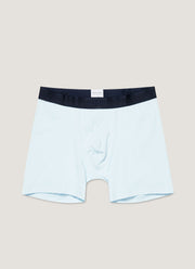 Men's Supima Cotton Stretch Boxer Briefs in Light Blue