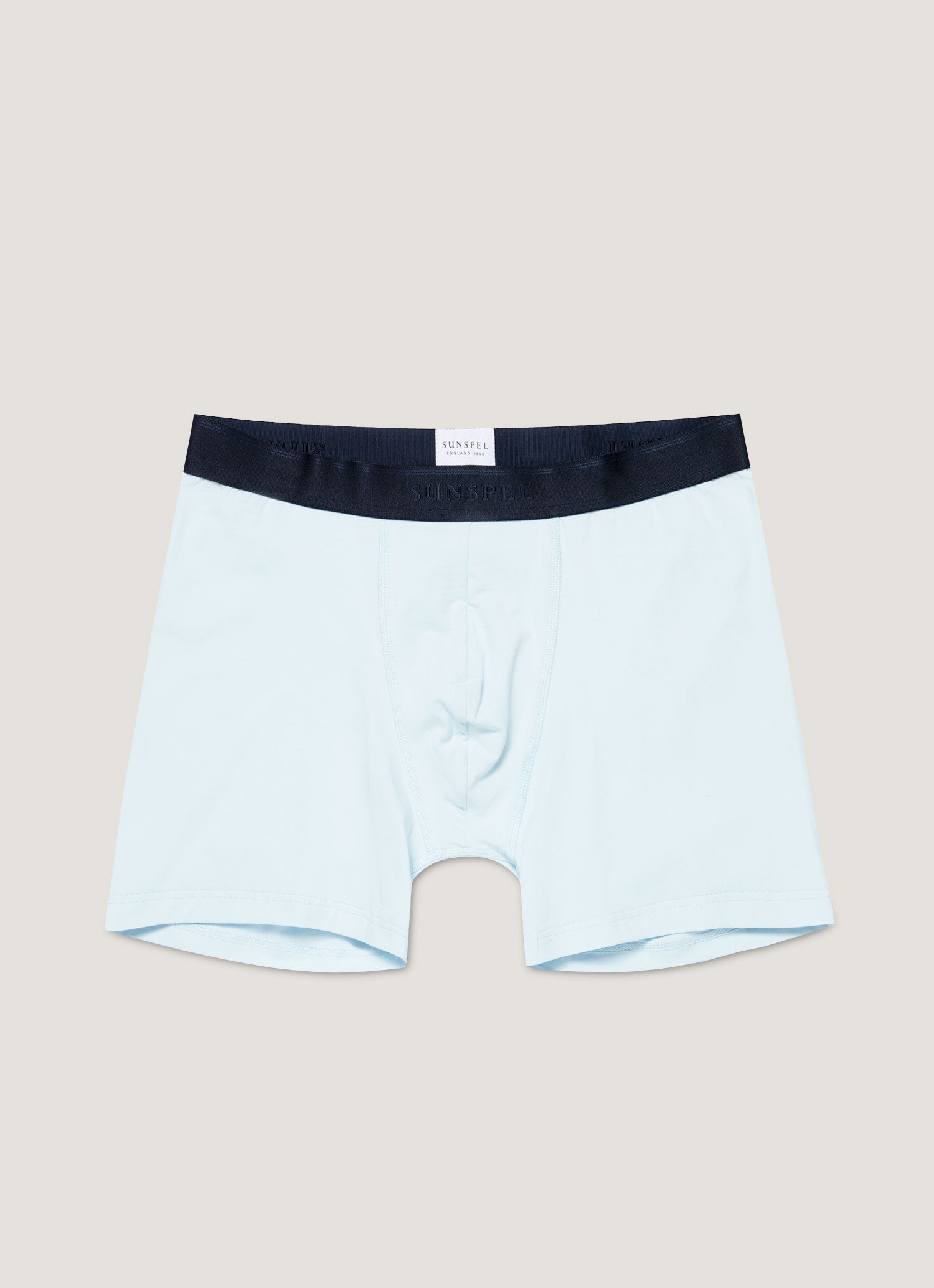 Men's Supima Cotton Stretch Boxer Briefs in Light Blue