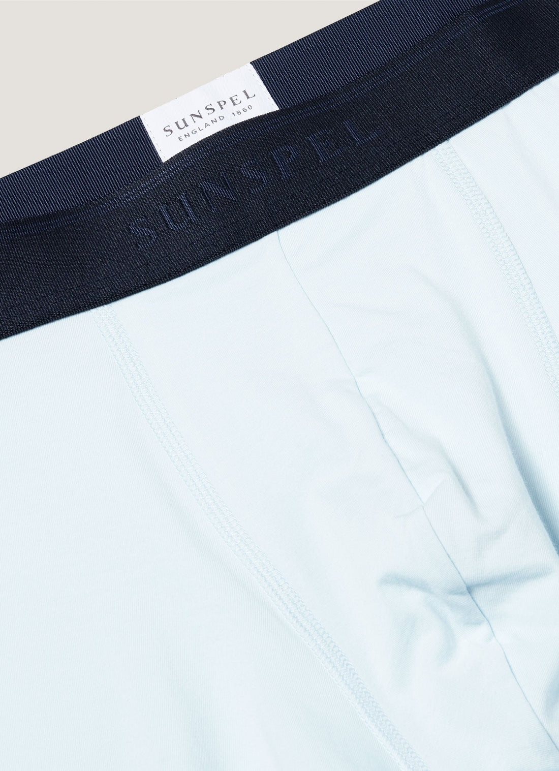 Men's Supima Cotton Stretch Boxer Briefs in Light Blue