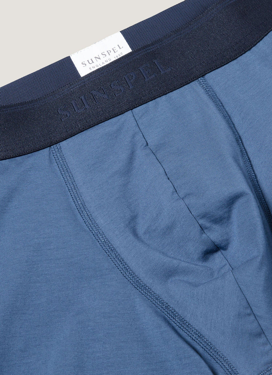 Men's Supima Cotton Stretch Boxer Briefs in Atlantic Blue