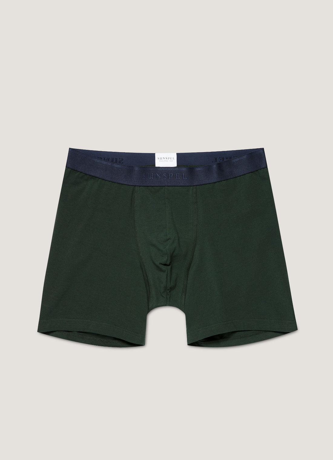 Men's Supima Cotton Stretch Boxer Briefs in Seaweed