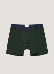Men's Supima Cotton Stretch Boxer Briefs in Seaweed