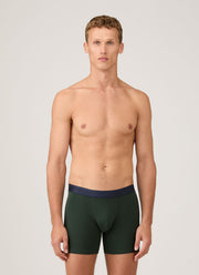 Men's Supima Cotton Stretch Boxer Briefs in Seaweed
