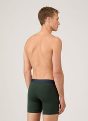 Men's Supima Cotton Stretch Boxer Briefs in Seaweed
