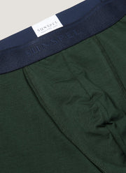 Men's Supima Cotton Stretch Boxer Briefs in Seaweed