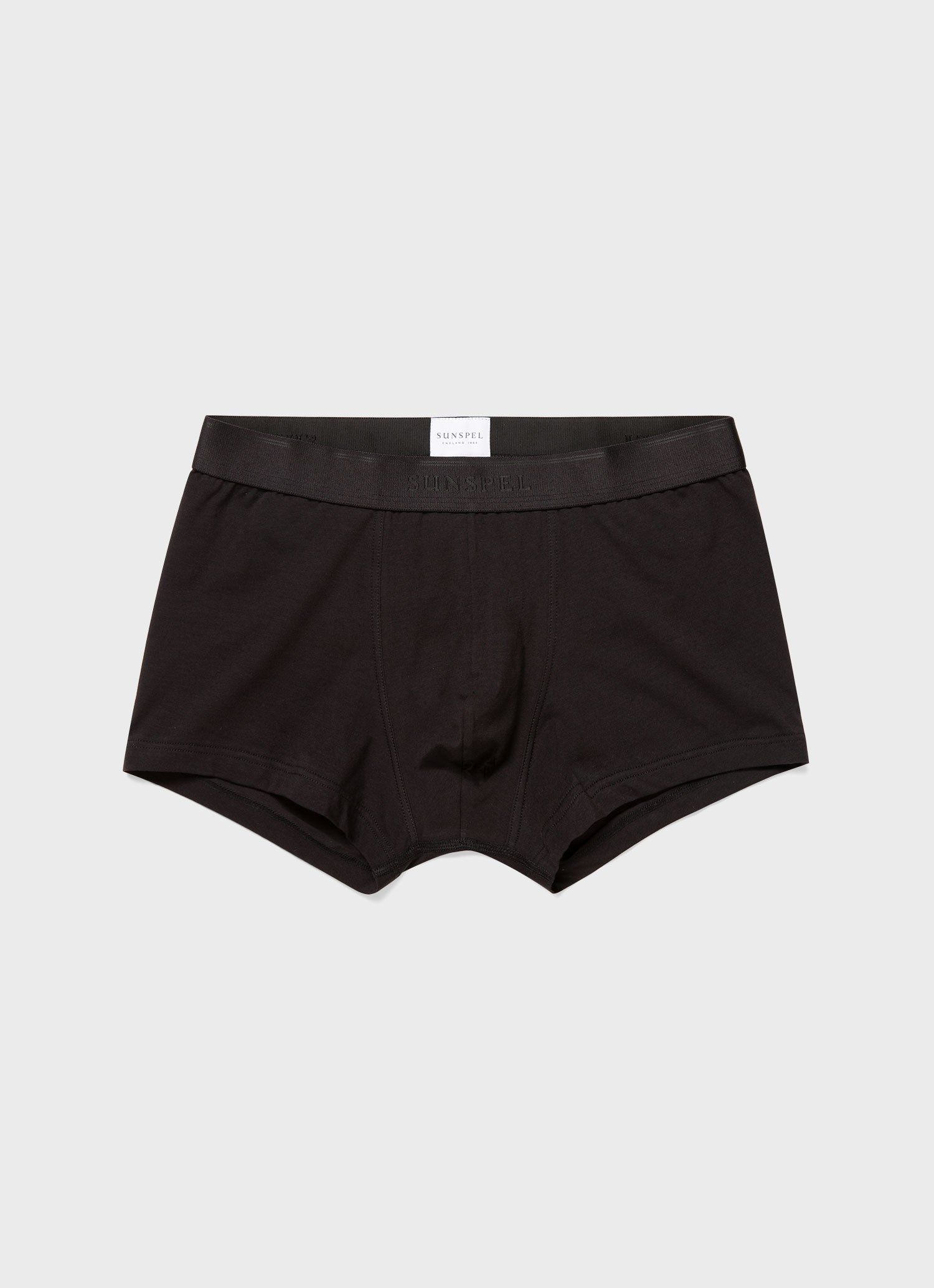 Men's Stretch Cotton Trunks in Black