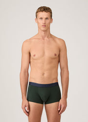 Men's Supima Cotton Stretch Trunks in Seaweed