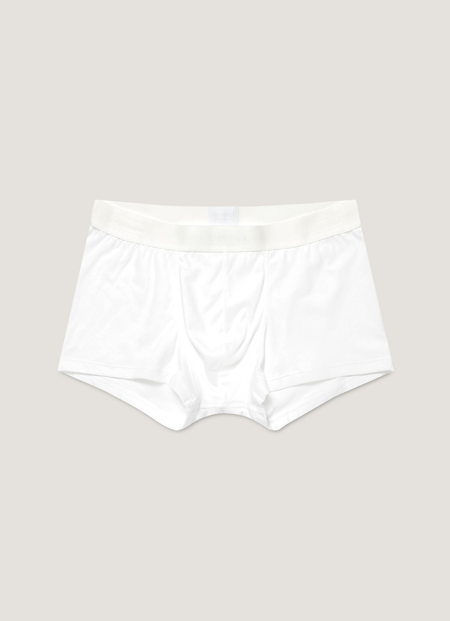 Men's Sea Island Cotton Trunks in White