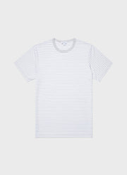 Men's Classic T-shirt in Smoke/White English Stripe