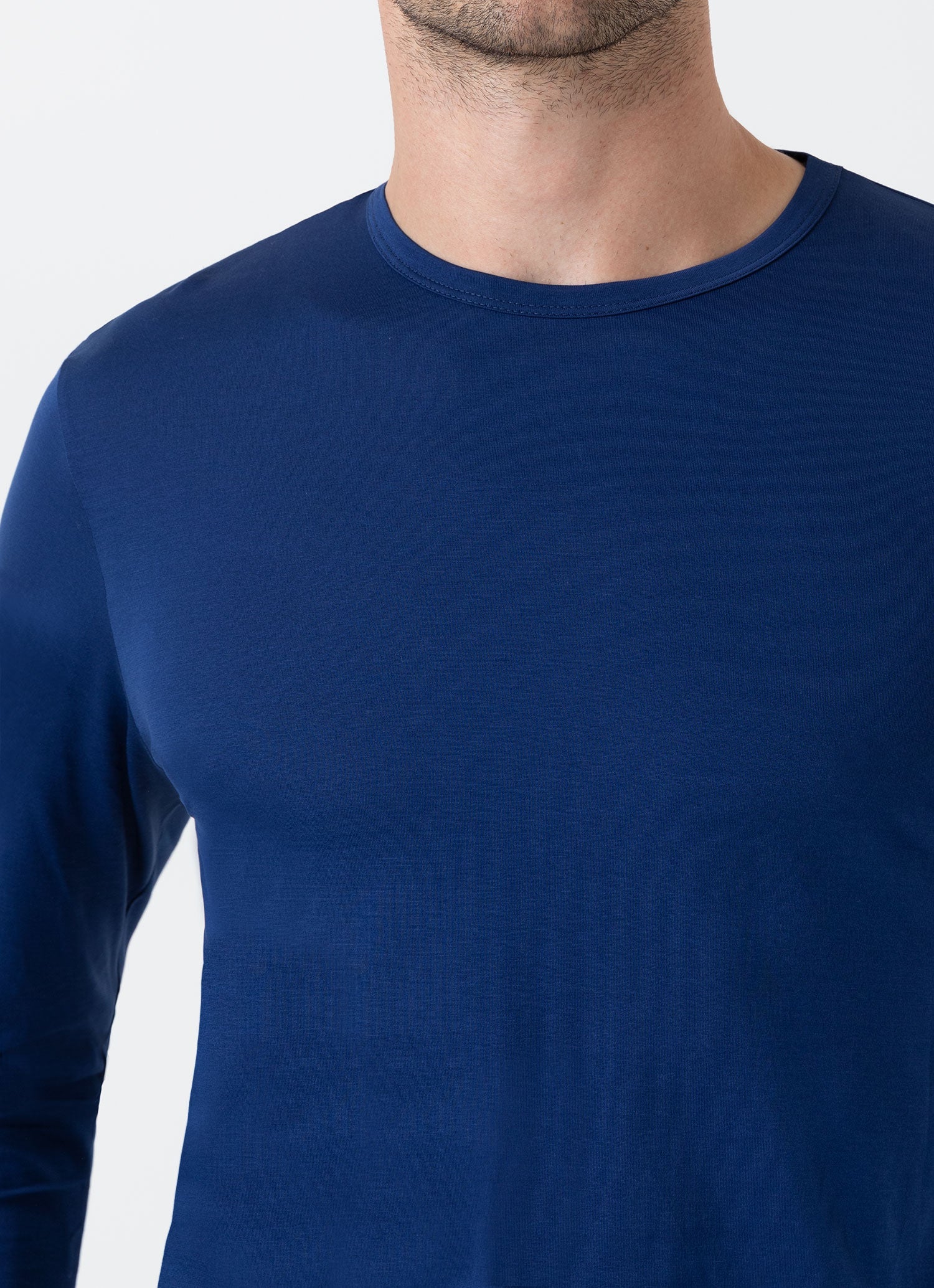 Men's Classic Long Sleeve T-shirt in Space Blue