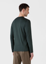 Men's Classic Long Sleeve T-shirt in Holly Green