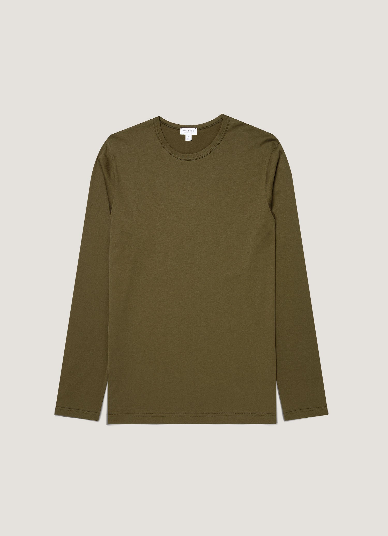 Men's Long Sleeve Classic T-shirt in Deep Olive