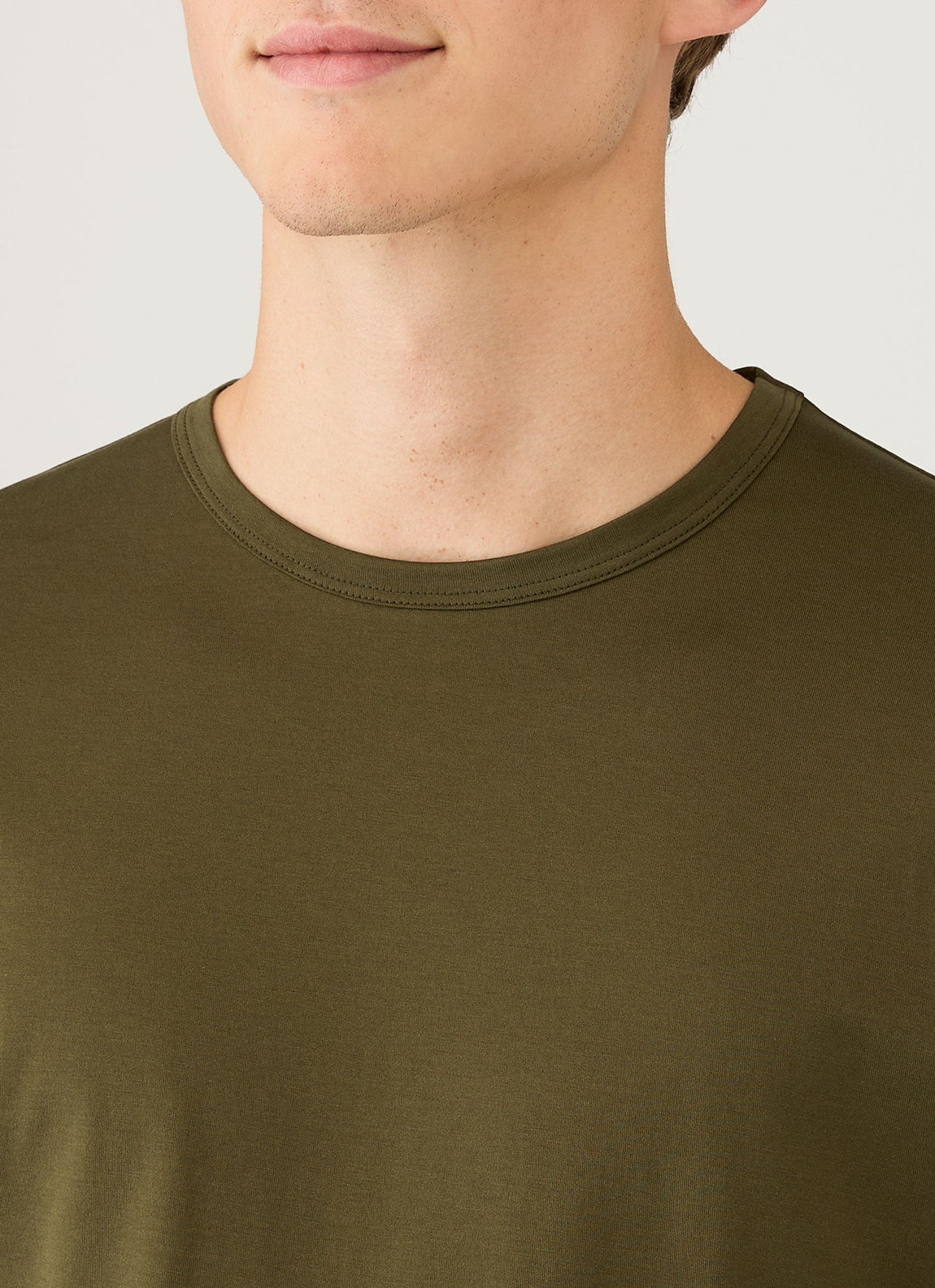 Men's Long Sleeve Classic T-shirt in Deep Olive