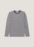 White/Navy English Stripe