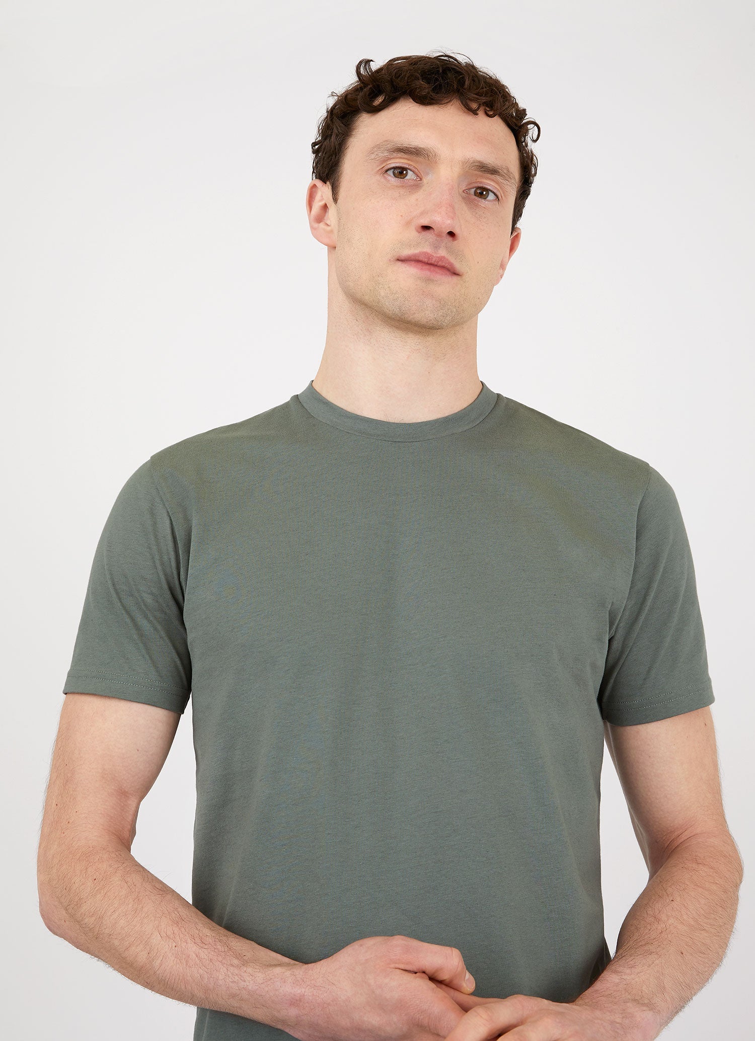 Men's Riviera T-shirt in Smoke Green Melange