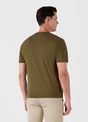 Men's Riviera Midweight T-shirt in Olive Green