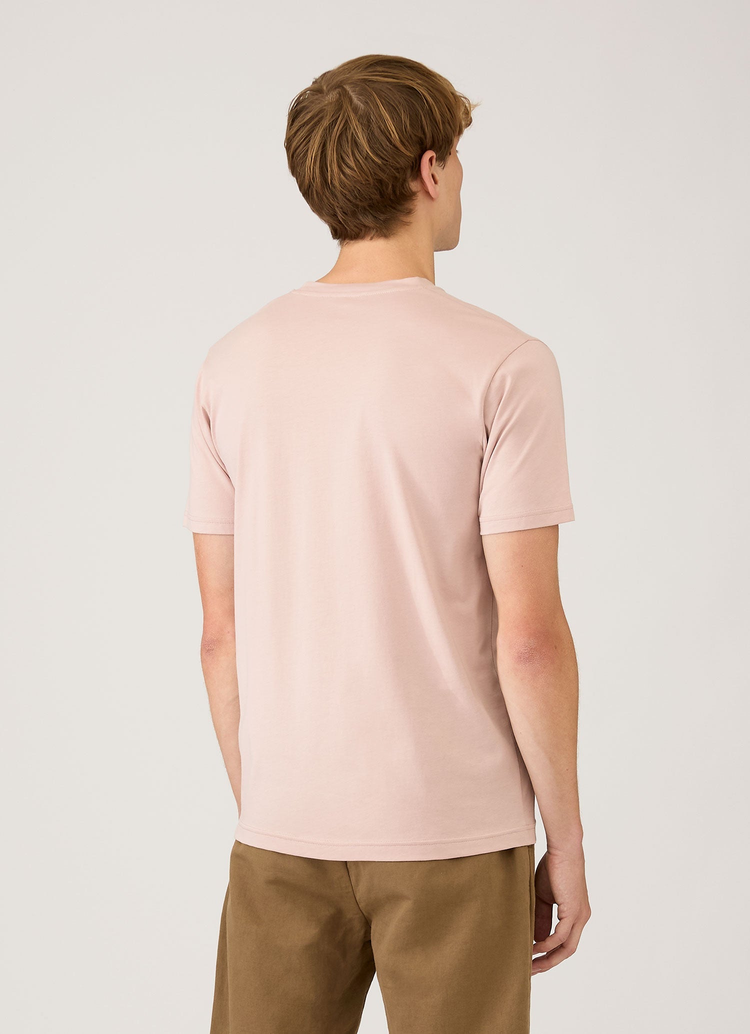 Men's Riviera Midweight T‑shirt in Pale Pink
