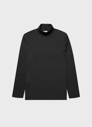 Men's Long Sleeve Roll Neck in Black