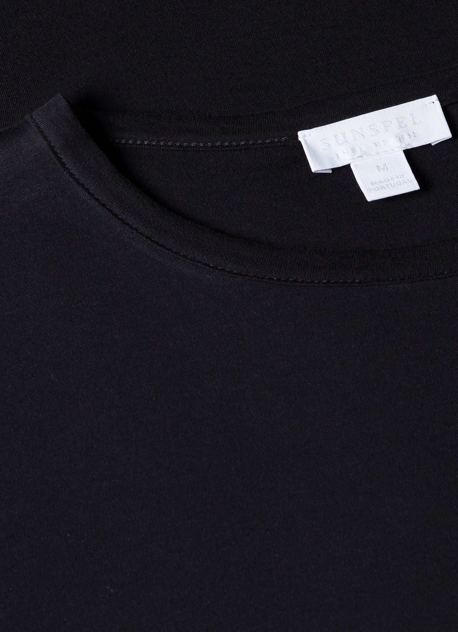 Men's Sea Island Cotton T-shirt in Black