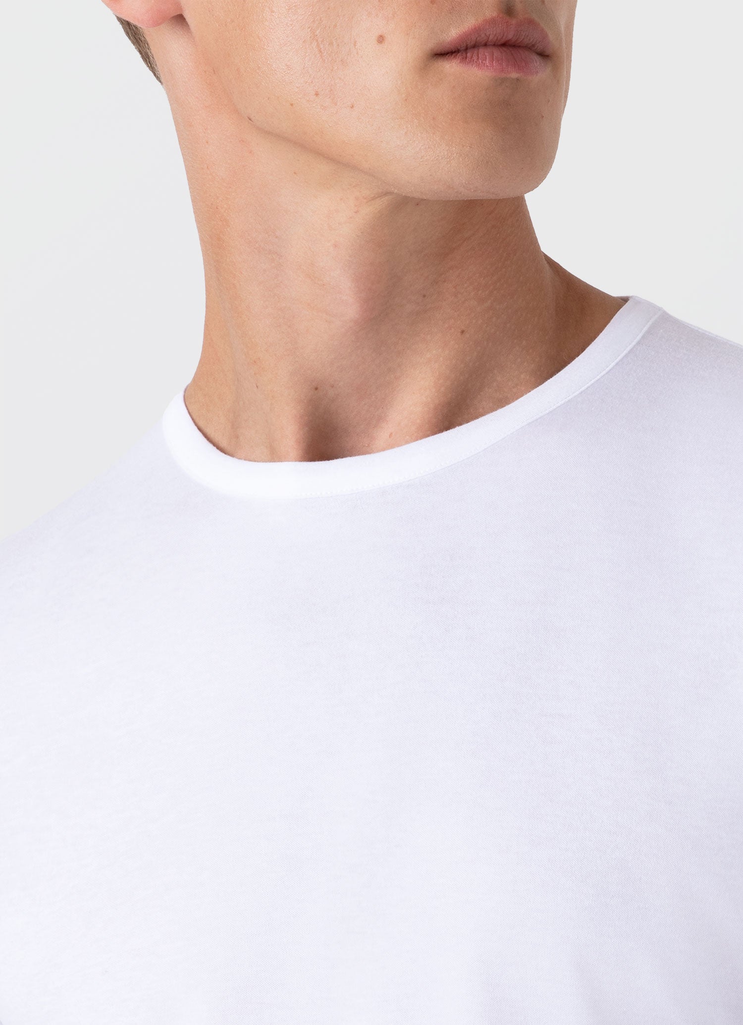 Men's Sea Island Cotton T-shirt in White