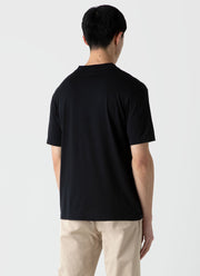 Men's Mock Neck T-shirt in Black