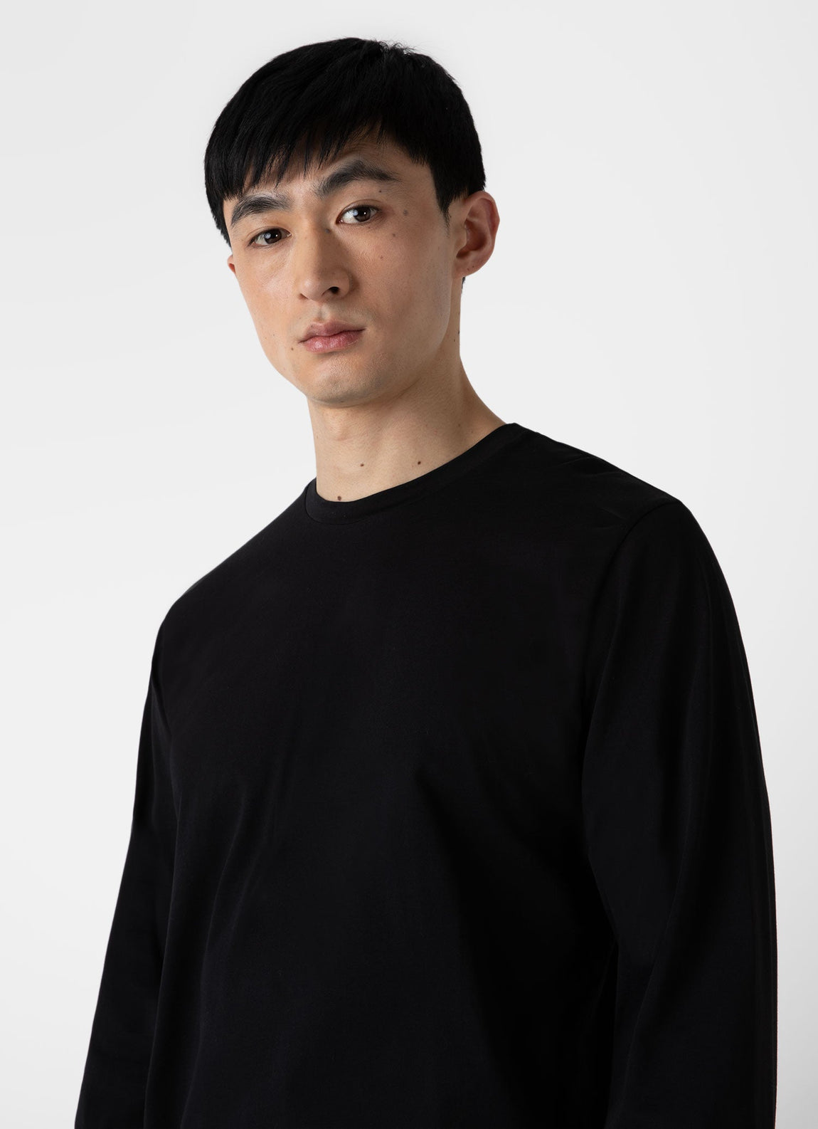 Men's Long Sleeve Riviera T-shirt in Black