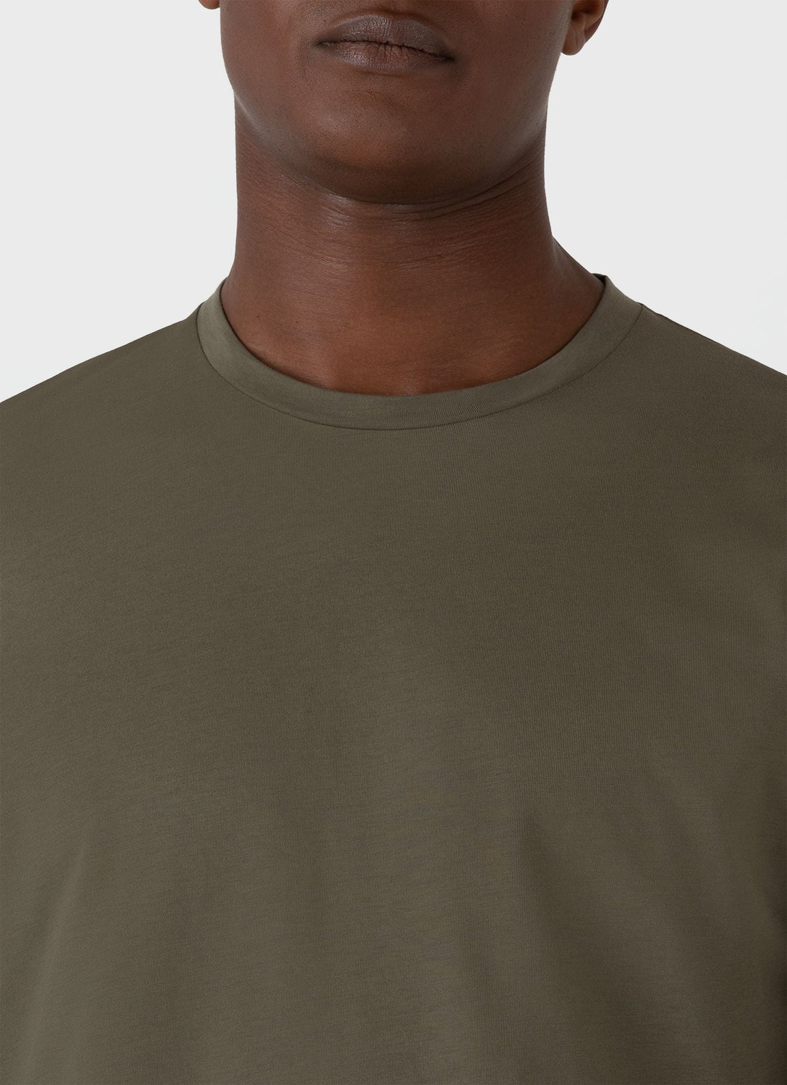 Men's Long Sleeve Riviera Midweight T-shirt in Khaki