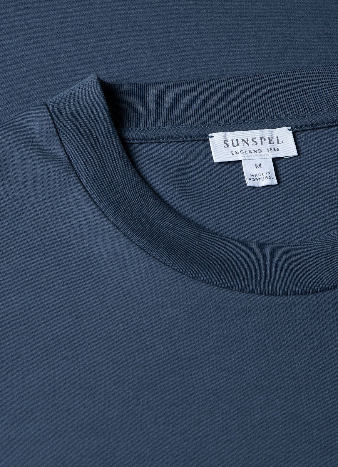 Men's Relaxed Fit Heavyweight T-shirt in Slate Blue | Sunspel