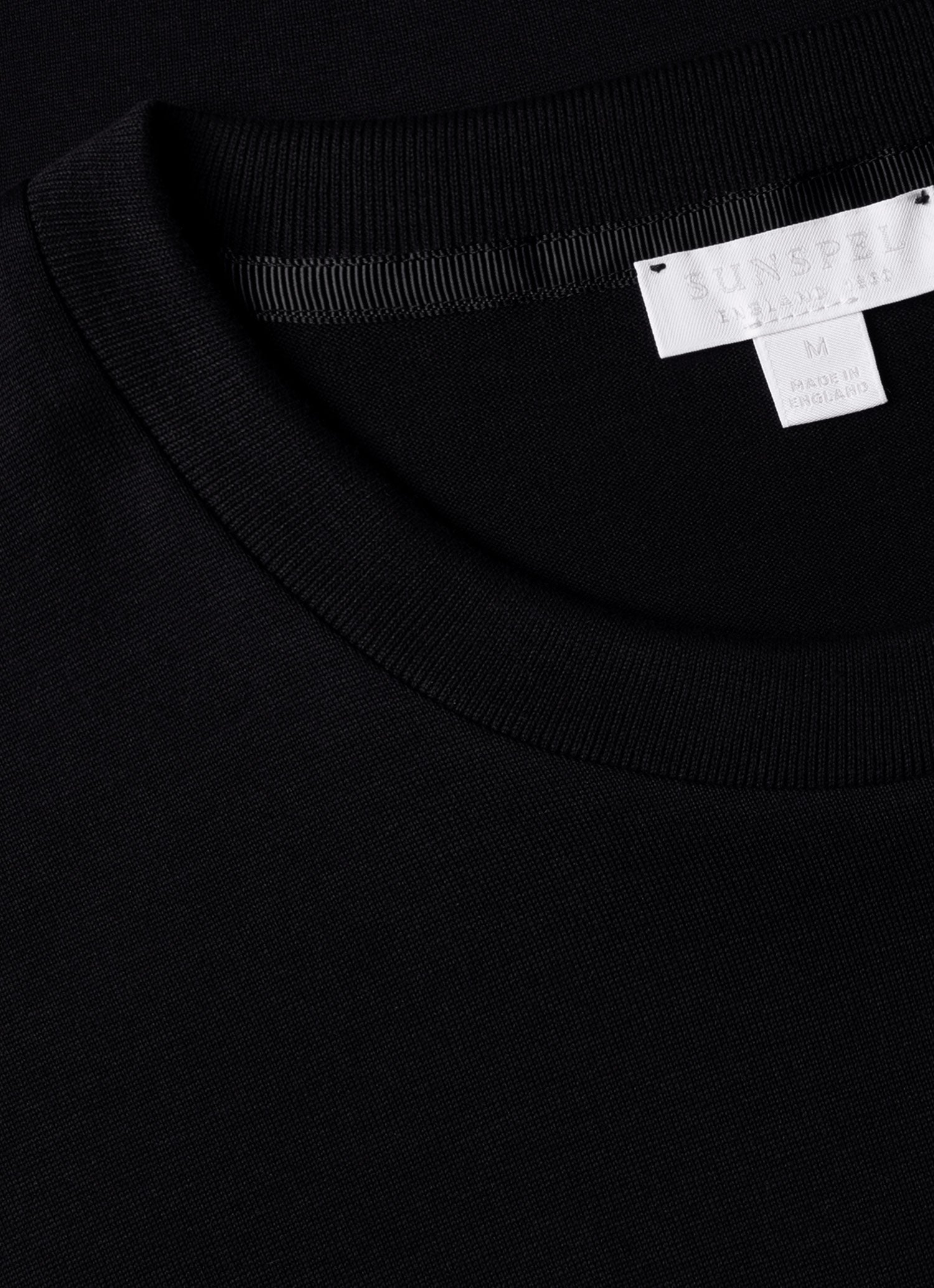 Men's Silk Cotton T-shirt in Black