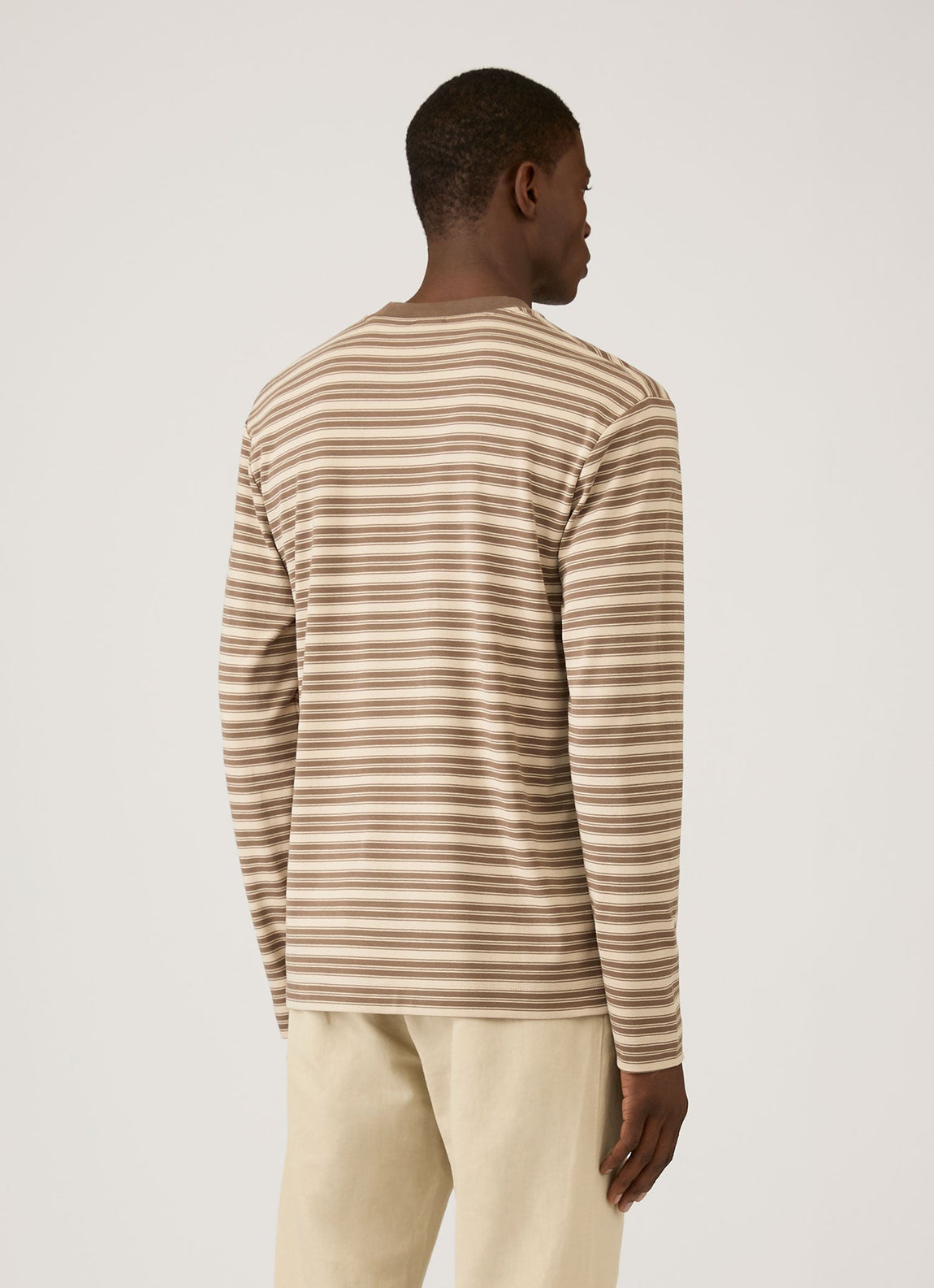 Men's Long Sleeve Heavyweight T-shirt in Hazelwood/Dark Cedar