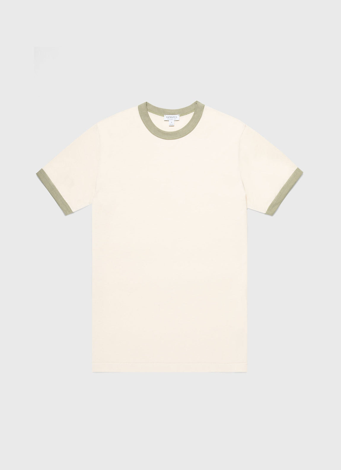 Men's Classic Ringer T-shirt in Pale Khaki