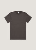 Men's Brushed Cotton T-shirt in Anthracite
