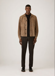 Men's Silk Cotton Cashmere T-shirt in Black