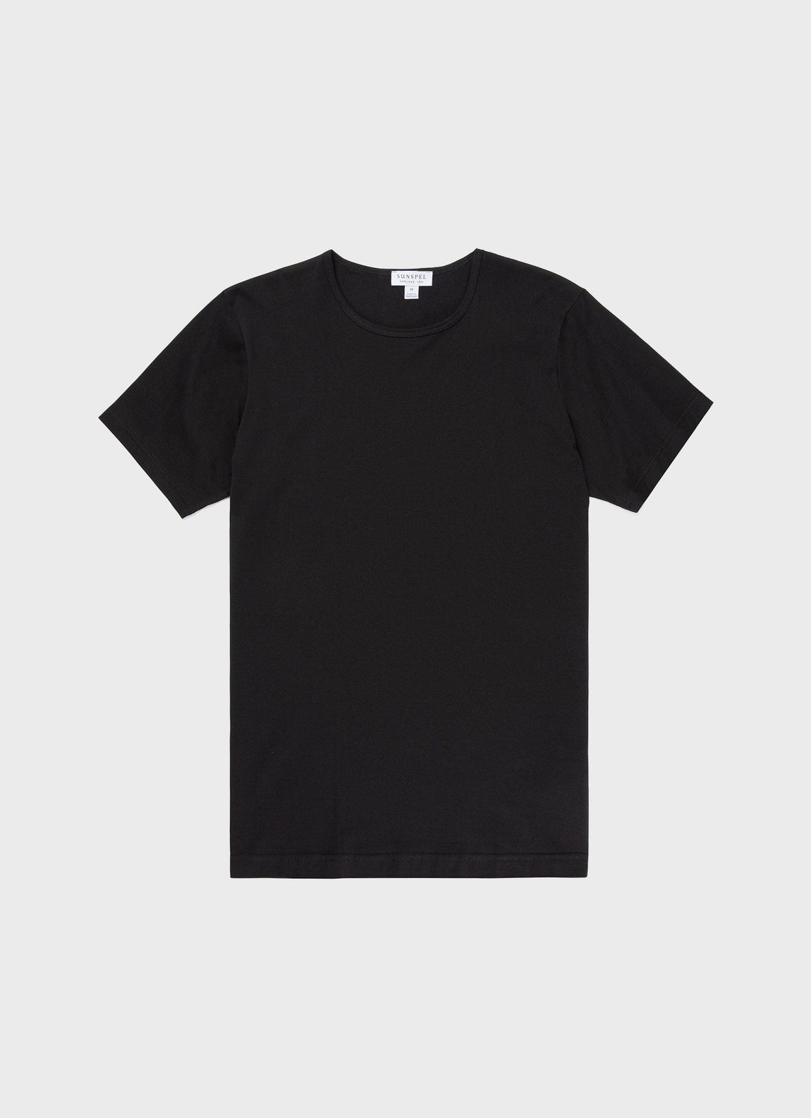 Men's Superfine Cotton Underwear T-shirt in Black