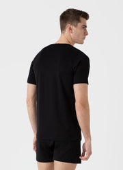 Men's Superfine Underwear T-shirt in Black