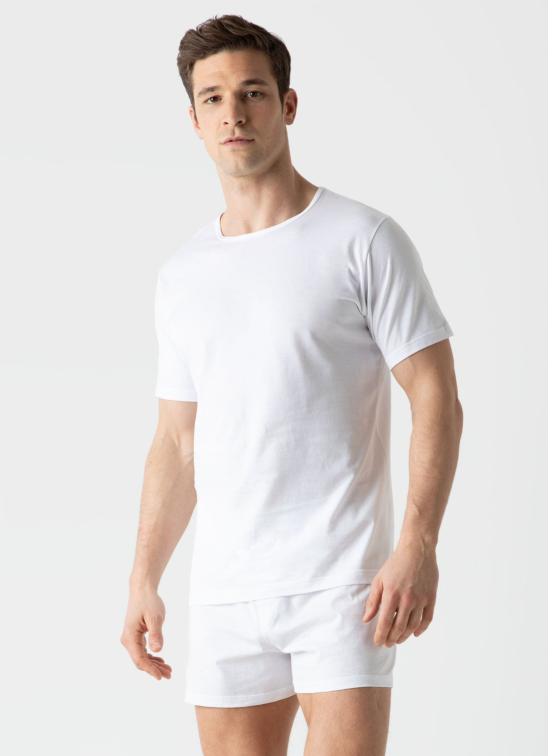 Men's Superfine Underwear T-shirt in White