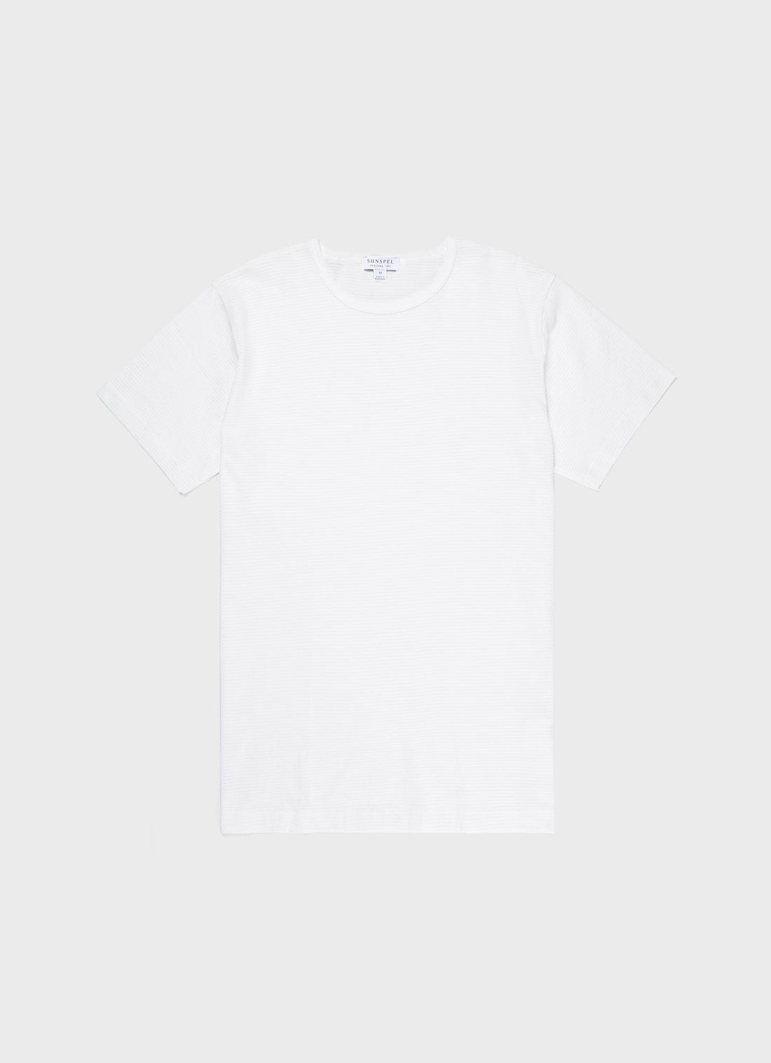 Men's Cellular Cotton Underwear T-shirt in White