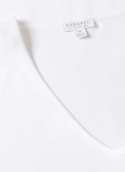 Men's Cellular Cotton Underwear Vest in White