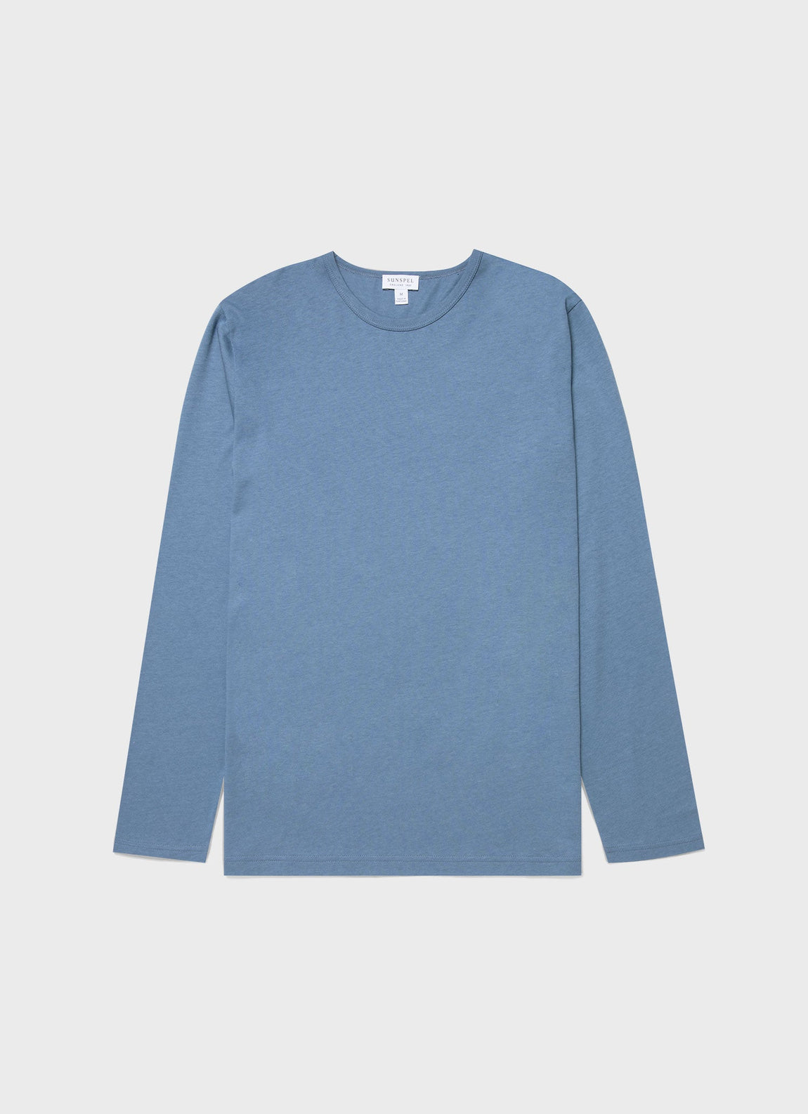 Men's Cotton Modal Lounge Long Sleeve T-shirt in Bluestone