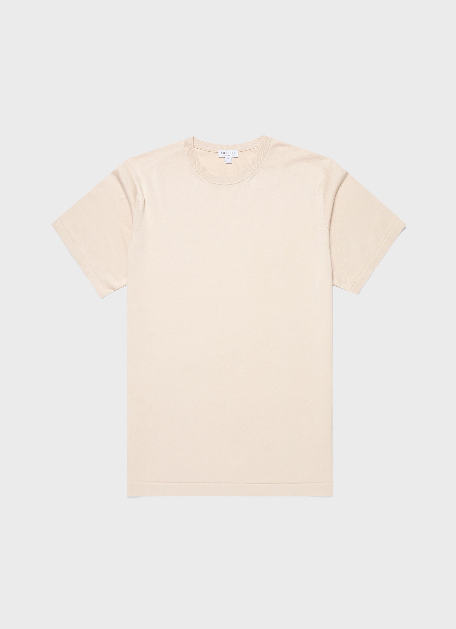 Men's Sea Island Cotton Knit T-shirt in Undyed