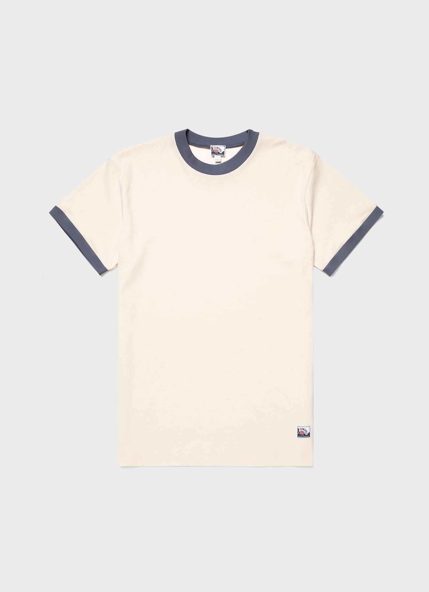 Men's Sunspel x Nigel Cabourn Carbon Brushed T-shirt in Undyed