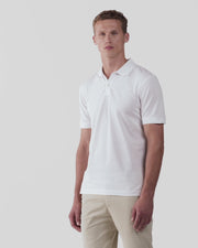 Men's Piqué Polo Shirt in White