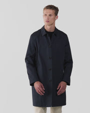 Men's Showerproof Cotton Mac in Navy