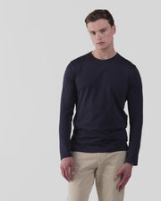 Men's Classic Long Sleeve T-shirt in Navy