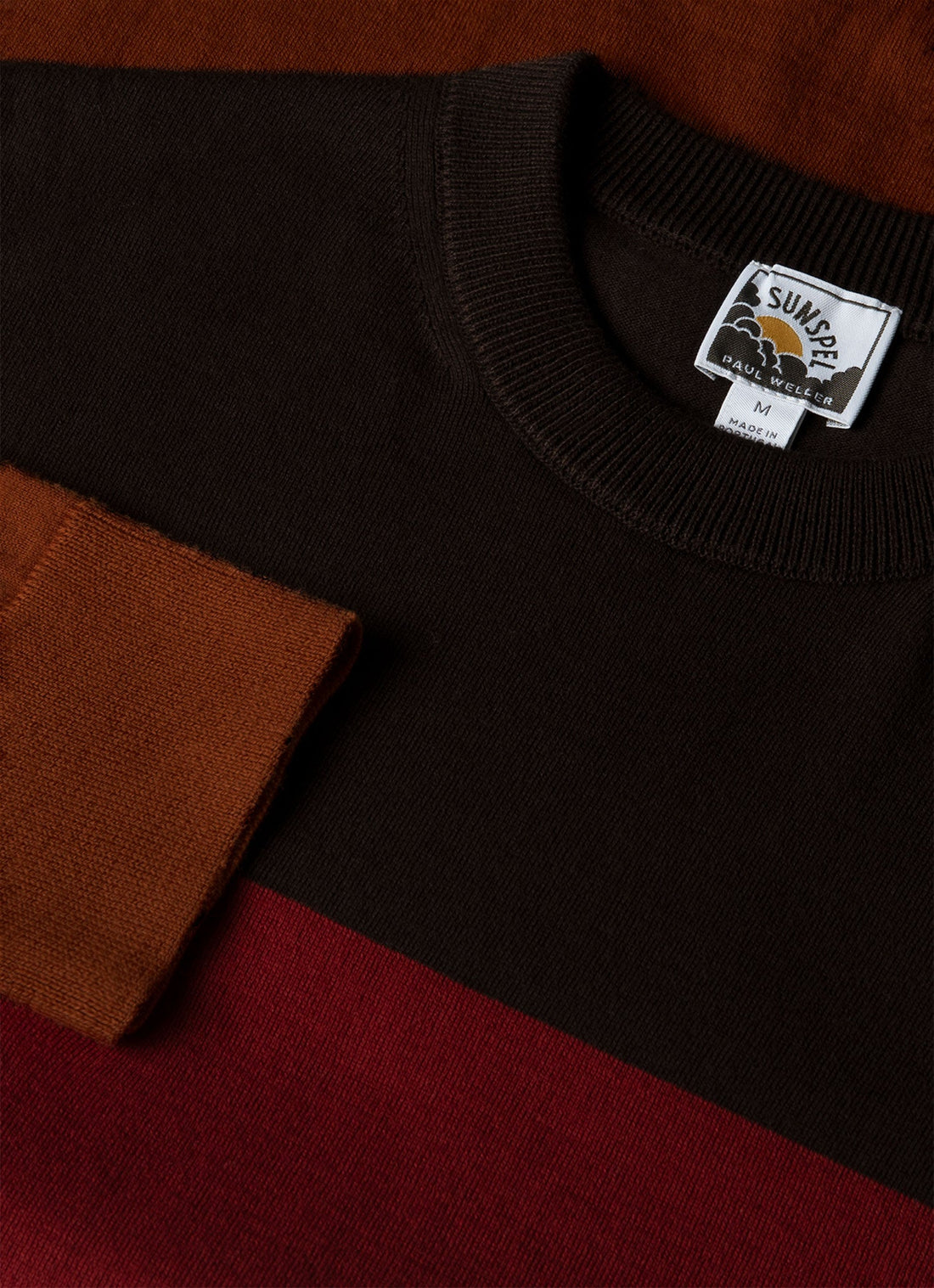 Men's Sunspel x Paul Weller Jumper in Dark Brown