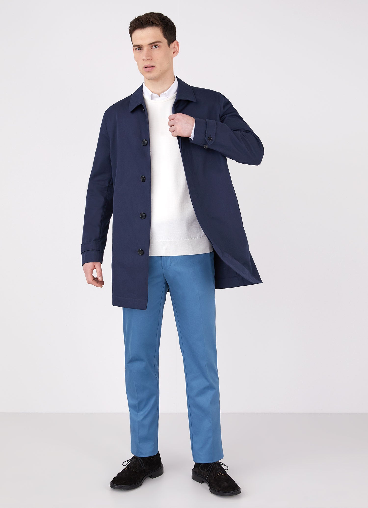 Men's Paul Weller Trouser in Petrol Blue