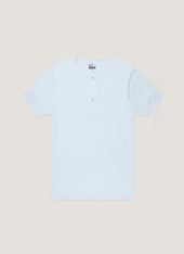 Men's Sunspel x Paul Weller Henley in Ice Blue