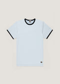 Men's Sunspel x Paul Weller Ringer T-shirt in Ice Blue