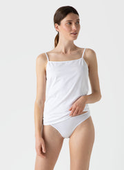 Women's Cotton Cami in White